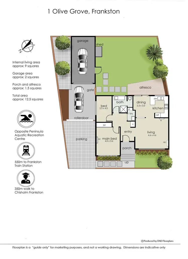 Floorplan of Homely house listing, 1 Olive Grove, Frankston VIC 3199