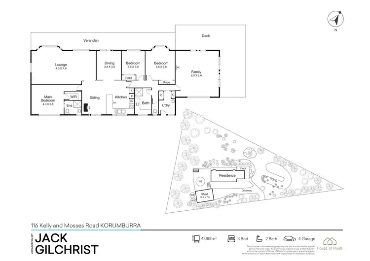 Floorplan of Homely rural property listing, 116 Kelly and Mosses Road, Korumburra VIC 3950