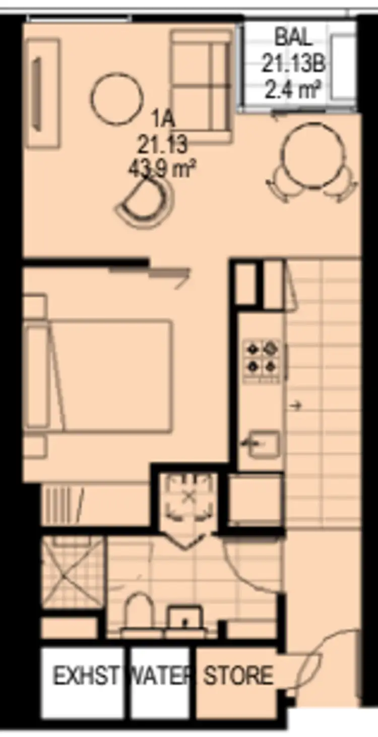 Floorplan of Homely apartment listing, 2113/80 A'Beckett Street, Melbourne VIC 3000