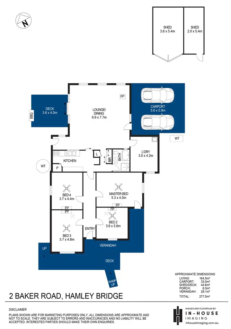 Floorplan of Homely house listing, 2 Baker Road, Hamley Bridge SA 5401