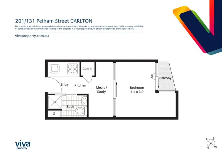 Floorplan of Homely apartment listing, 201/131 Pelham Street, Carlton VIC 3053