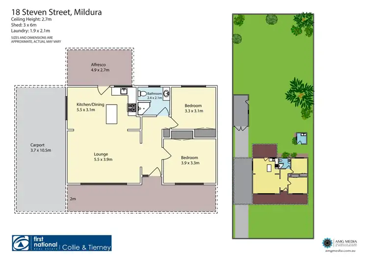 Floorplan of Homely house listing, 18 Steven Street, Mildura VIC 3500