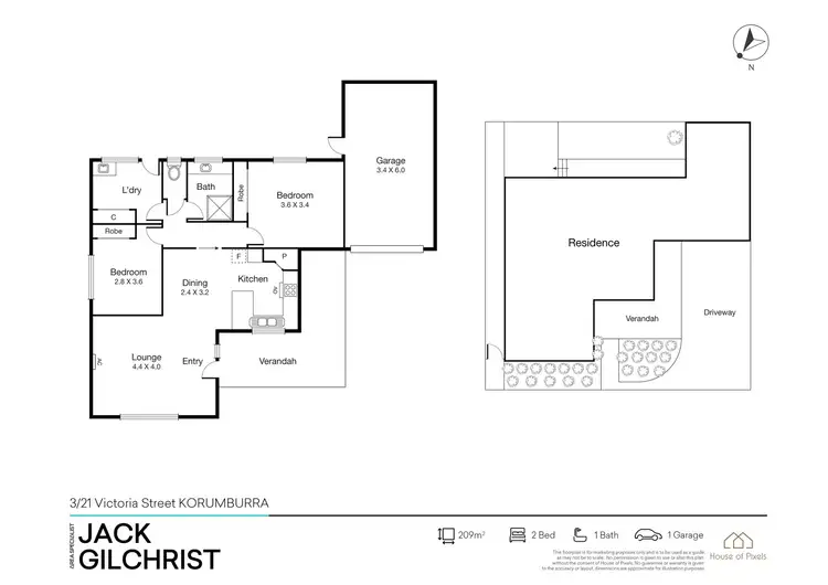 Floorplan of Homely unit listing, 3/21 Victoria Street, Korumburra VIC 3950