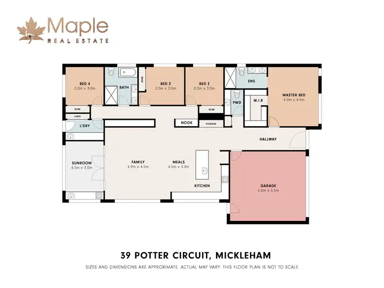 Floorplan of Homely house listing, 39 Potter Circuit, Mickleham VIC 3064