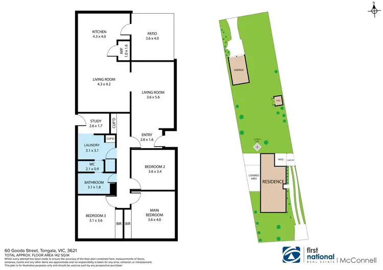 Floorplan of Homely house listing, 60 Gooda Street, Tongala VIC 3621