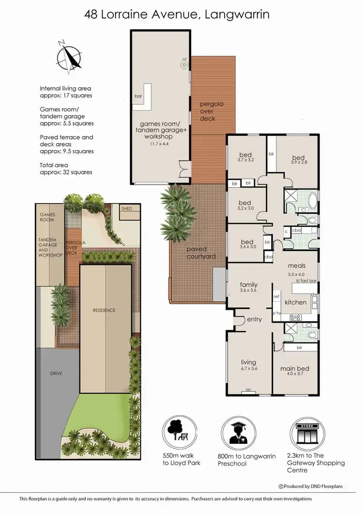 Floorplan of Homely house listing, 48 Lorraine Avenue, Langwarrin VIC 3910