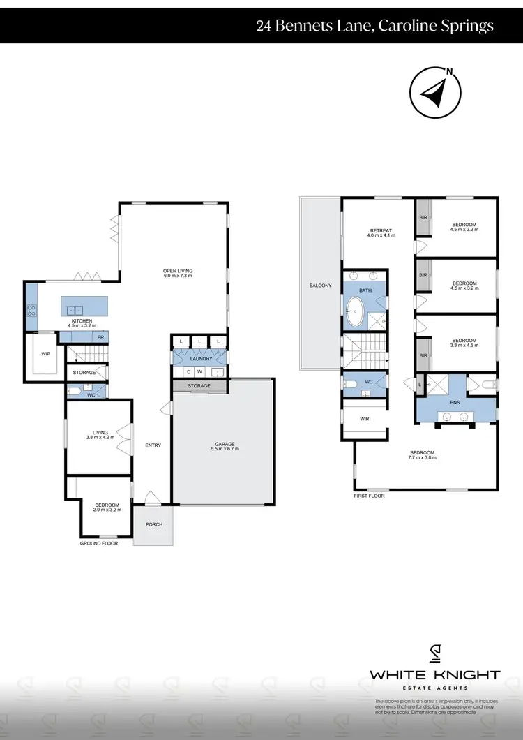 Floorplan of Homely house listing, 24 Bennets Lane, Caroline Springs VIC 3023