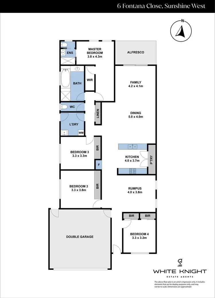 Floorplan of Homely house listing, 32 Fontana Close, Sunshine West VIC 3020
