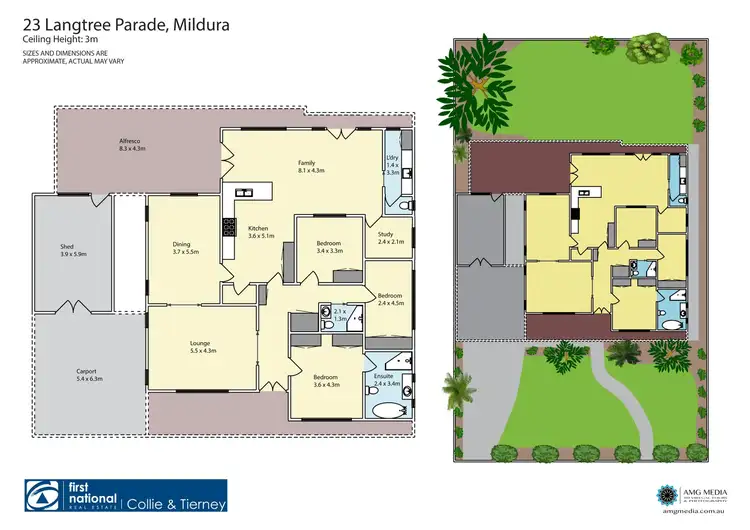 Floorplan of Homely house listing, 23 Langtree Parade, Mildura VIC 3500
