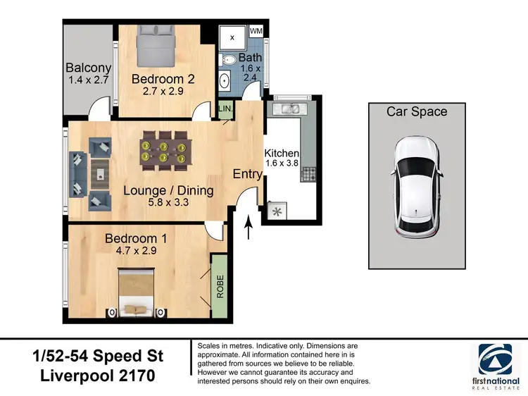 Floorplan of Homely unit listing, 1/52-54 Speed Street, Liverpool NSW 2170