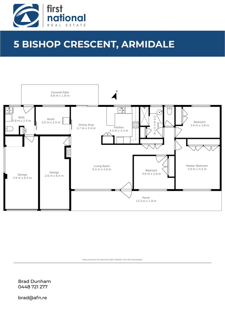 Floorplan of Homely house listing, 5 Bishop Crescent, Armidale NSW 2350