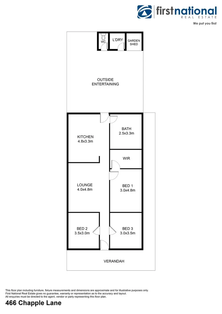 Floorplan of Homely house listing, 466 Chapple Lane, Broken Hill NSW 2880