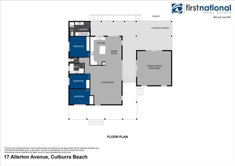 Floorplan of Homely house listing, 17 Allerton Avenue, Culburra Beach NSW 2540