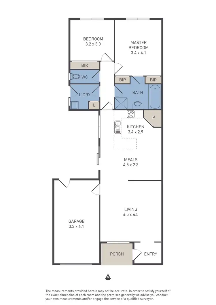 Floorplan of Homely unit listing, 2/4 Hotham Crescent, Hoppers Crossing VIC 3029