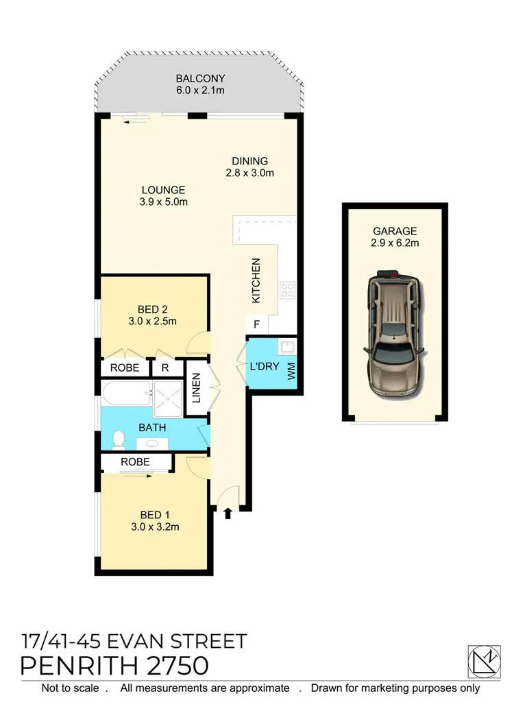 Floorplan of Homely unit listing, 17/41-45 Evan Street, Penrith NSW 2750