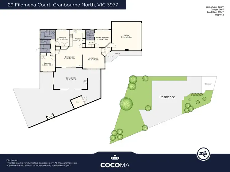 Floorplan of Homely house listing, 29 Filomena Court, Cranbourne North VIC 3977