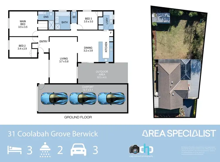 Floorplan of Homely house listing, 31 Coolabah Grove, Berwick VIC 3806
