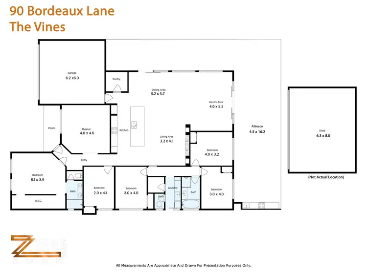Floorplan of Homely house listing, 90 Bordeaux Lane, The Vines WA 6069