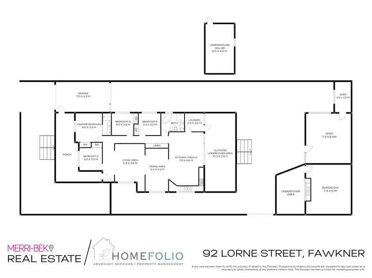 Floorplan of Homely house listing, 92 Lorne Street, Fawkner VIC 3060