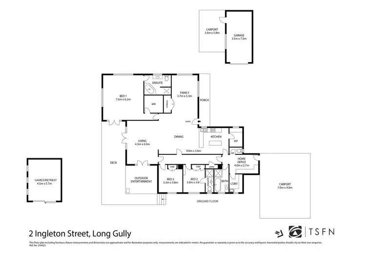 Floorplan of Homely house listing, 2 Ingleton Street, Long Gully VIC 3550