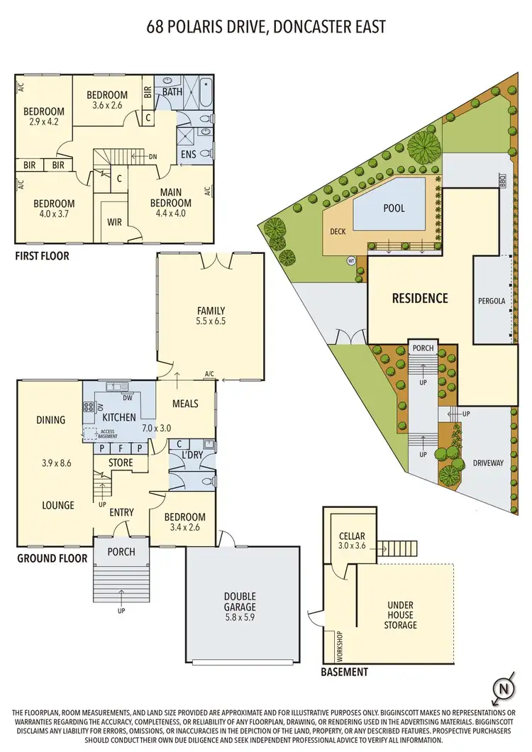 Floorplan of Homely house listing, 68 Polaris Drive, Doncaster East VIC 3109