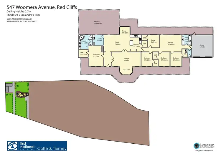 Floorplan of Homely house listing, 547 Woomera Avenue, Red Cliffs VIC 3496