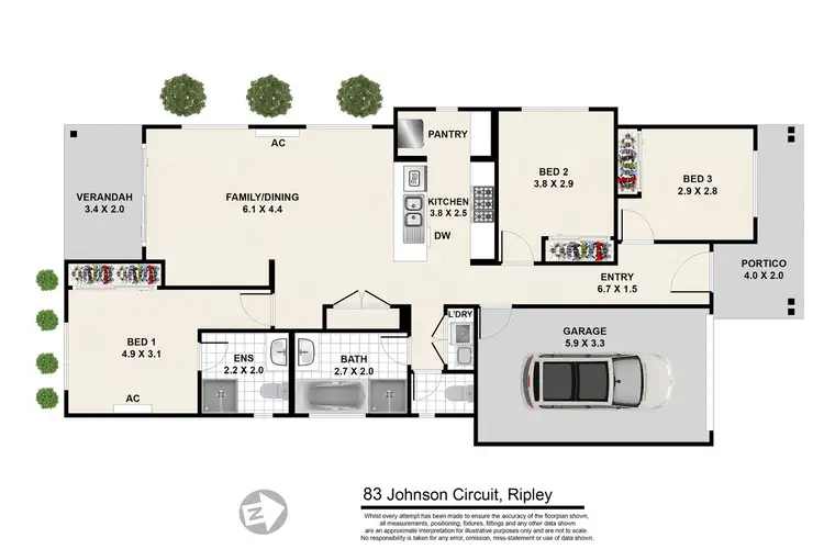 Floorplan of Homely house listing, 83 Johnson Circuit, Ripley QLD 4306