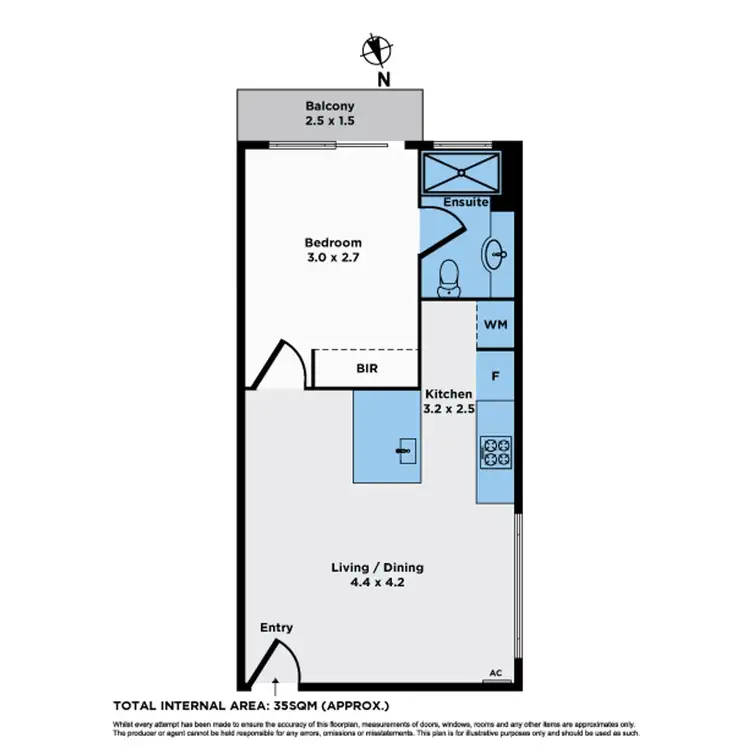 Floorplan of Homely apartment listing, 7/41 Dover Street, Flemington VIC 3031