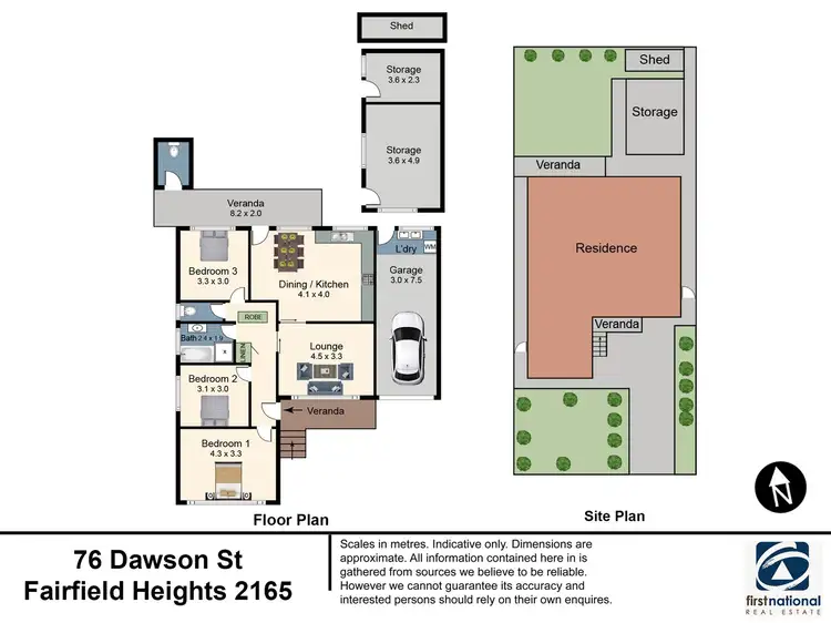 Floorplan of Homely house listing, 76 Dawson Street, Fairfield Heights NSW 2165