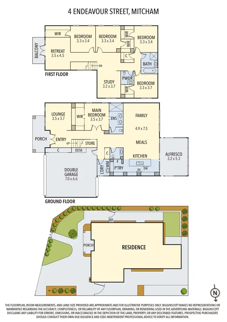Floorplan of Homely house listing, 4 Endeavour Street, Mitcham VIC 3132