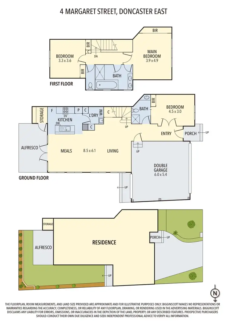 Floorplan of Homely townhouse listing, 4 Margaret Street, Doncaster East VIC 3109