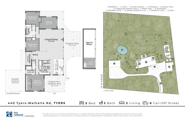 Floorplan of Homely house listing, 440 Tyers Wahalla Road, Tyers VIC 3844