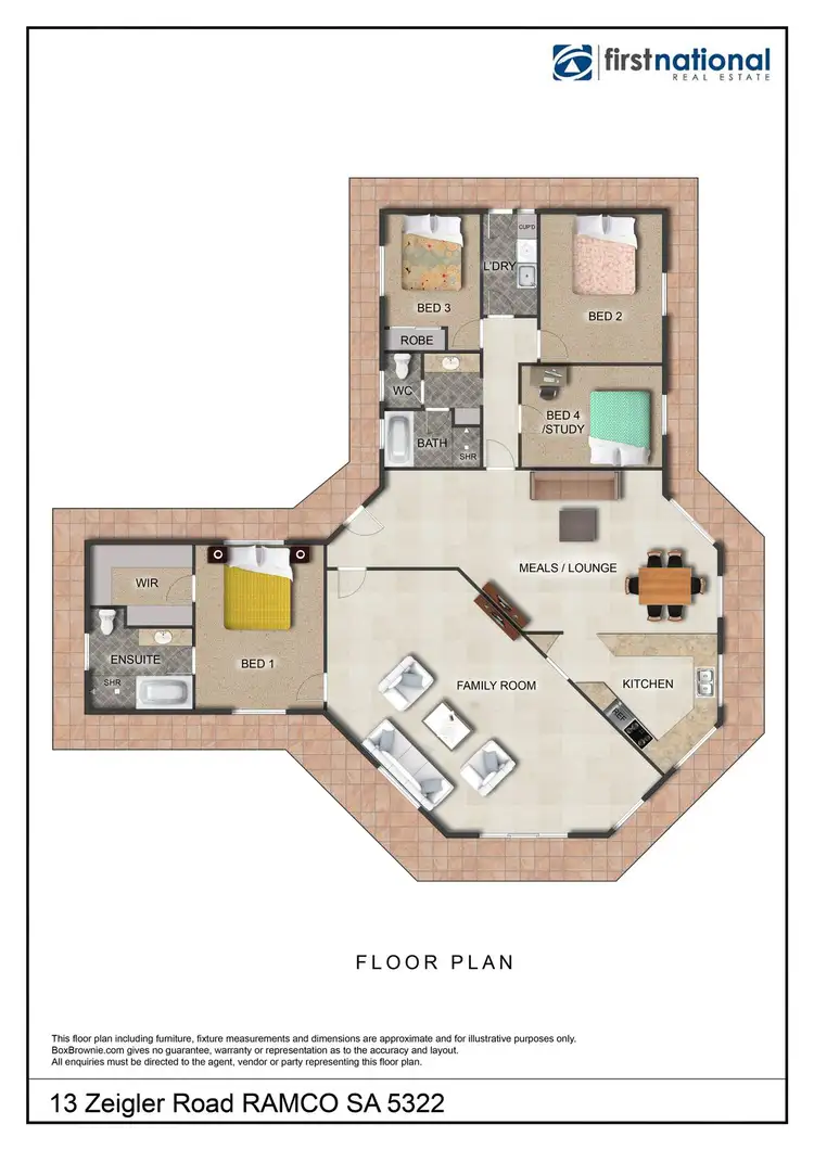 Floorplan of Homely house listing, 13 Ziegler Rd, Waikerie SA 5330