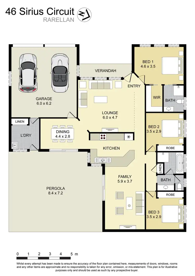Floorplan of Homely house listing, 46 Sirius Circuit, Narellan NSW 2567