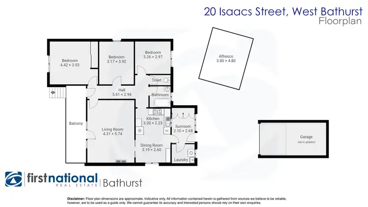 Floorplan of Homely house listing, 20 Isaacs Street, West Bathurst NSW 2795