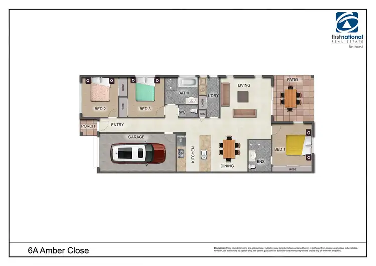 Floorplan of Homely house listing, 6A Amber Close, Kelso NSW 2795