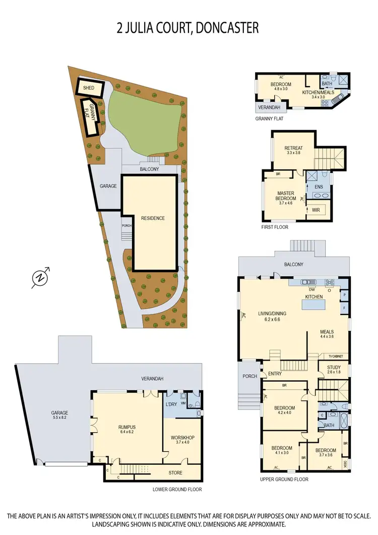 Floorplan of Homely house listing, 2 Julia Court, Doncaster VIC 3108