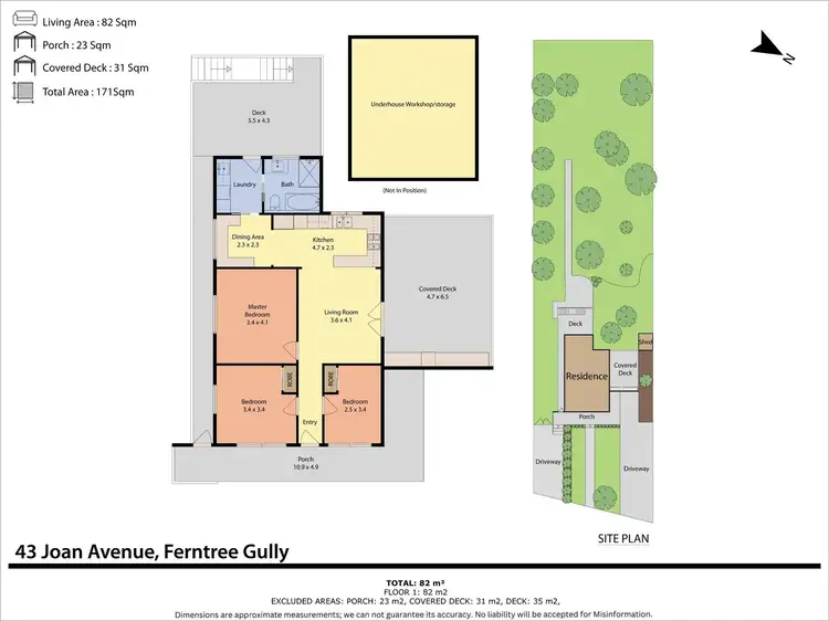 Floorplan of Homely house listing, 43 Joan Avenue, Ferntree Gully VIC 3156