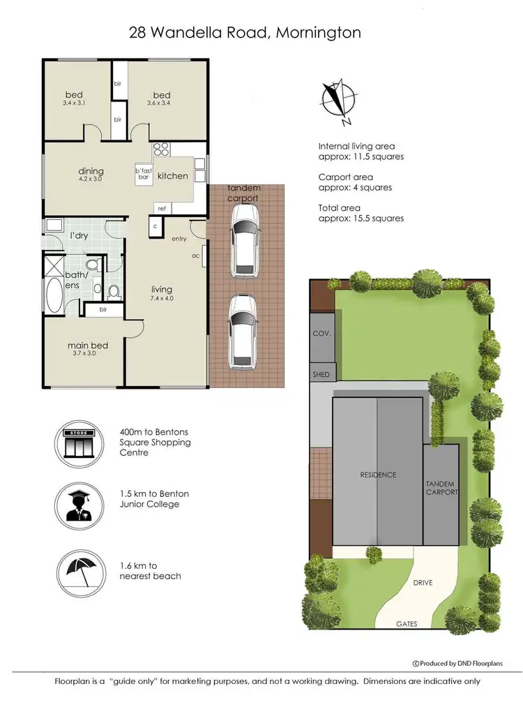 Floorplan of Homely house listing, 28 Wandella Road, Mornington VIC 3931