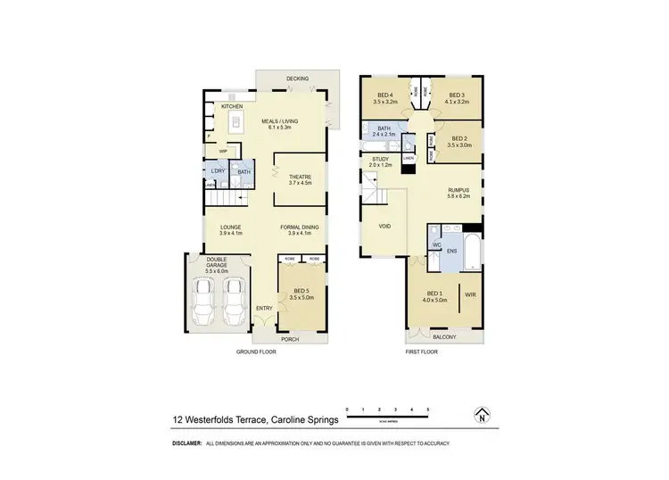 Floorplan of Homely house listing, 12 Westerfolds Terrace, Caroline Springs VIC 3023