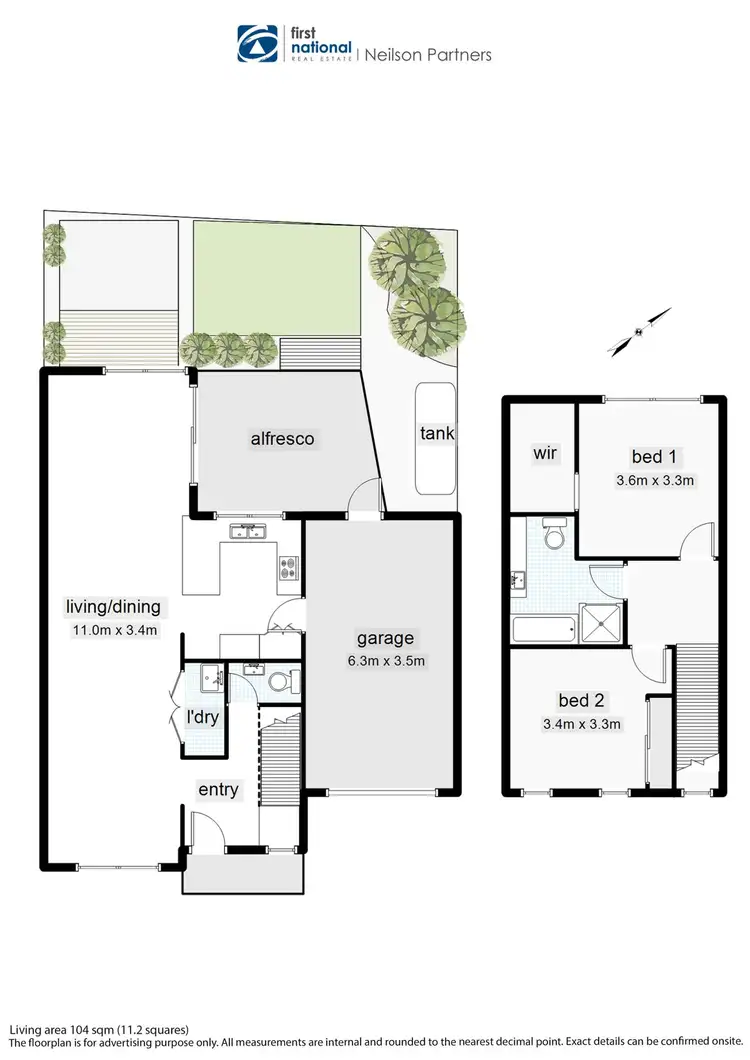 Floorplan of Homely townhouse listing, 2/45 Jane Street, Berwick VIC 3806