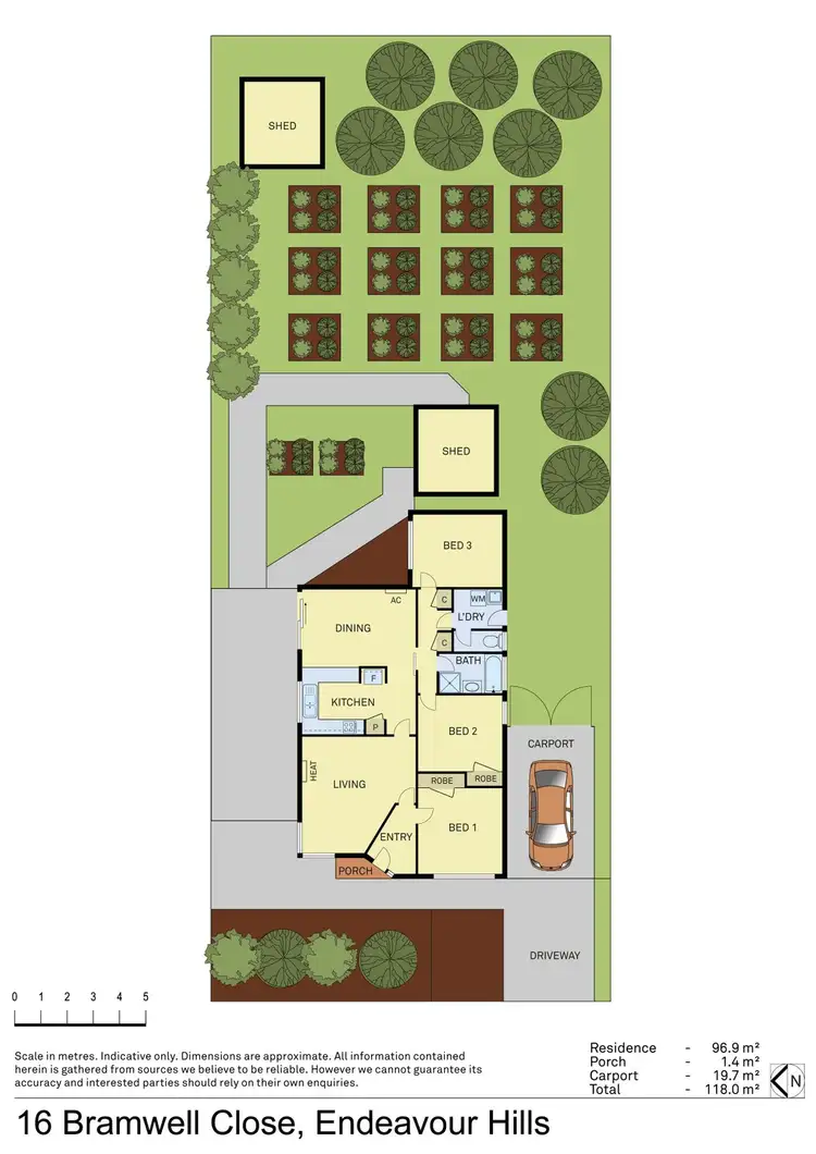 Floorplan of Homely house listing, 16 Bramwell Close, Endeavour Hills VIC 3802