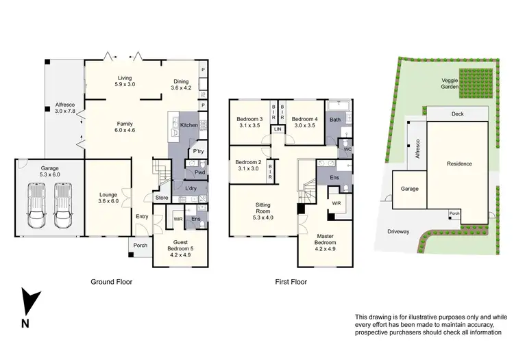 Floorplan of Homely house listing, 28 Clarendon Drive, Keysborough VIC 3173