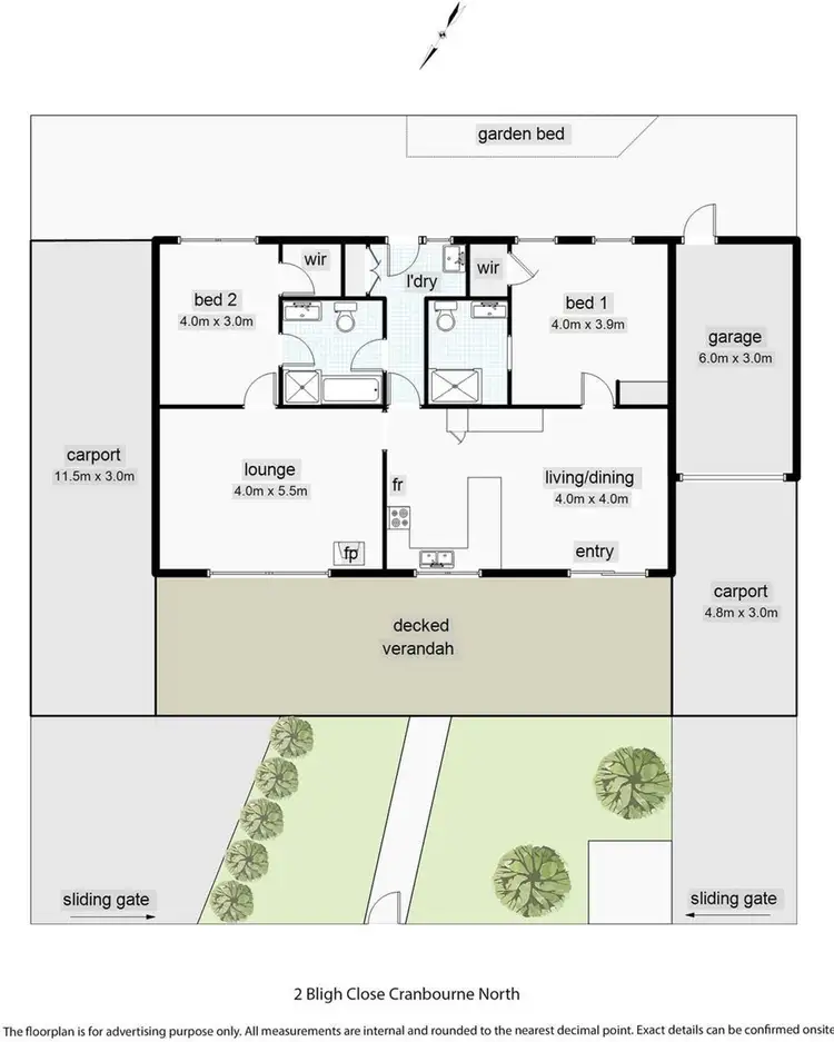 Floorplan of Homely house listing, 2 Bligh Close, Cranbourne North VIC 3977