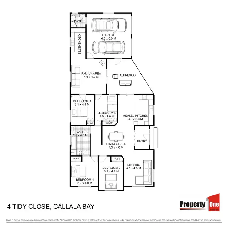 Floorplan of Homely house listing, 4 Tidy Close, Callala Bay NSW 2540