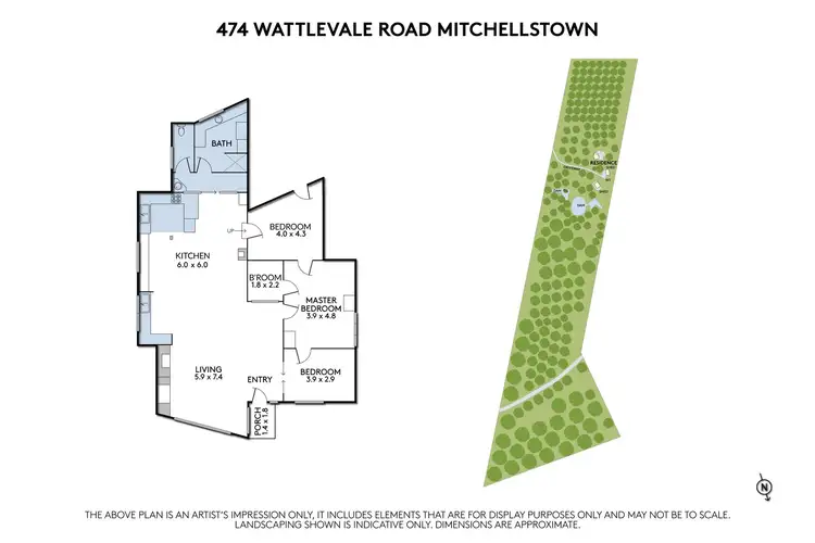 Floorplan of Homely house listing, 474 Wattlevale Road, Mitchellstown VIC 3608