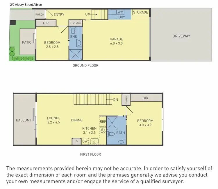 Floorplan of Homely townhouse listing, 2 Albury Street, Albion VIC 3020