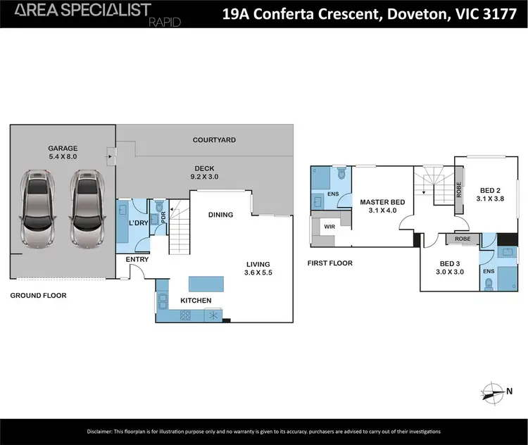 Floorplan of Homely unit listing, 19A Conferta Crescent, Doveton VIC 3177