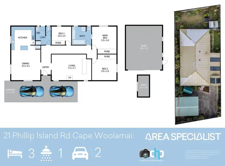Floorplan of Homely house listing, 21 Phillip Island Road, Cape Woolamai VIC 3925