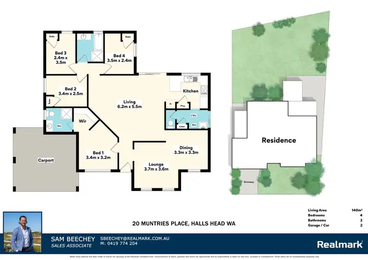 Floorplan of Homely house listing, 20 Muntries Place, Halls Head WA 6210